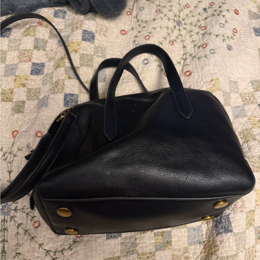 Fossil Black Leather Satchel Hailey Bag - Picture 5 of 5